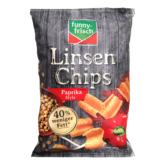 Linsenchips Paprika